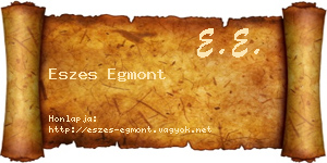 Eszes Egmont névjegykártya